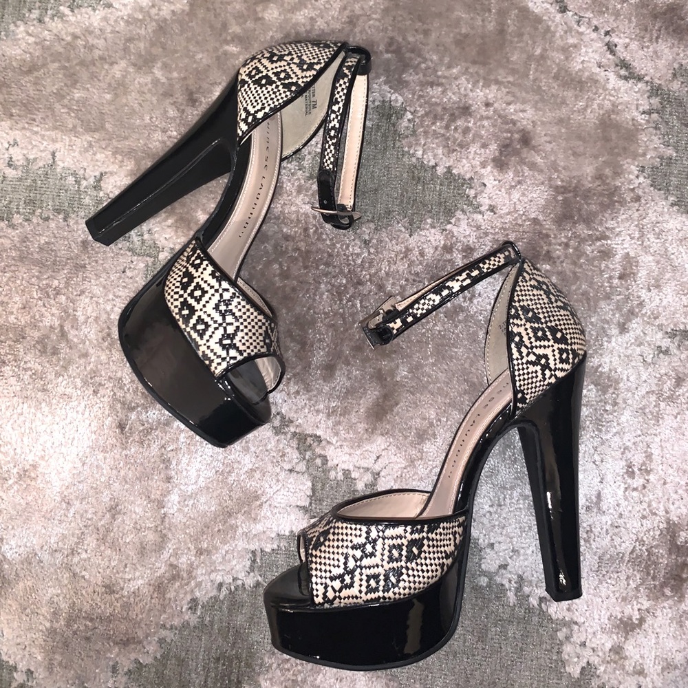 Platform Open Toe Pumps - image 2